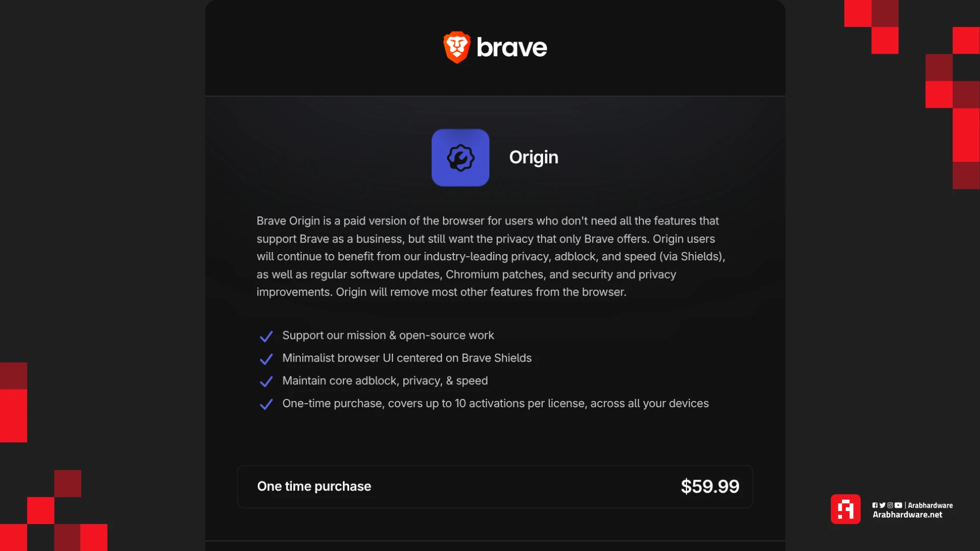 تعرف على متصفح Brave Origin الجديد والذي يكلف 60 دولارًا !