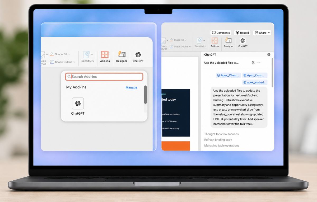 ChatGPT يصل إلى PowerPoint لإنشاء العروض التقديمية بالذكاء الاصطناعي