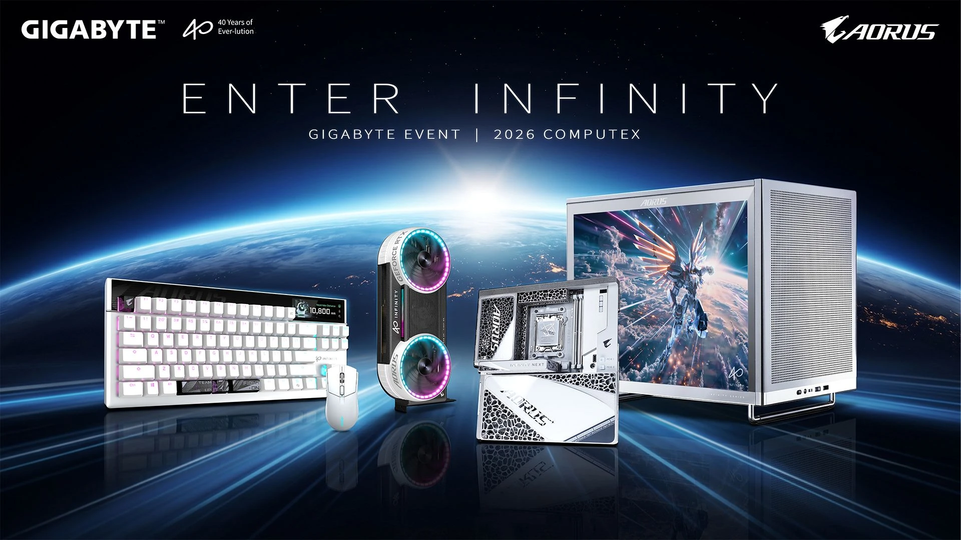 Computex26: تحتفل GIGABYTE بـ40 عامًا وتكشف سلسلة INFINITY الجديدة