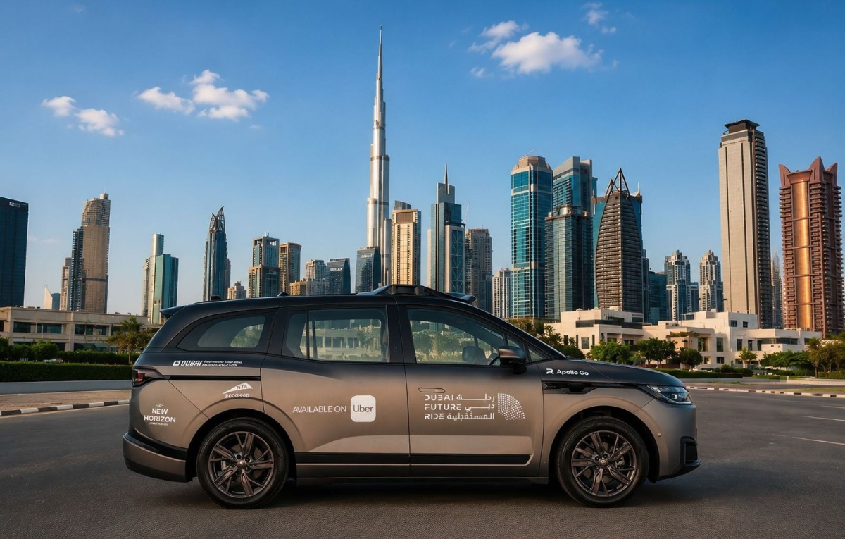 أوبر تتيح مركبات Apollo Go الذاتية القيادة بالكامل في دبي