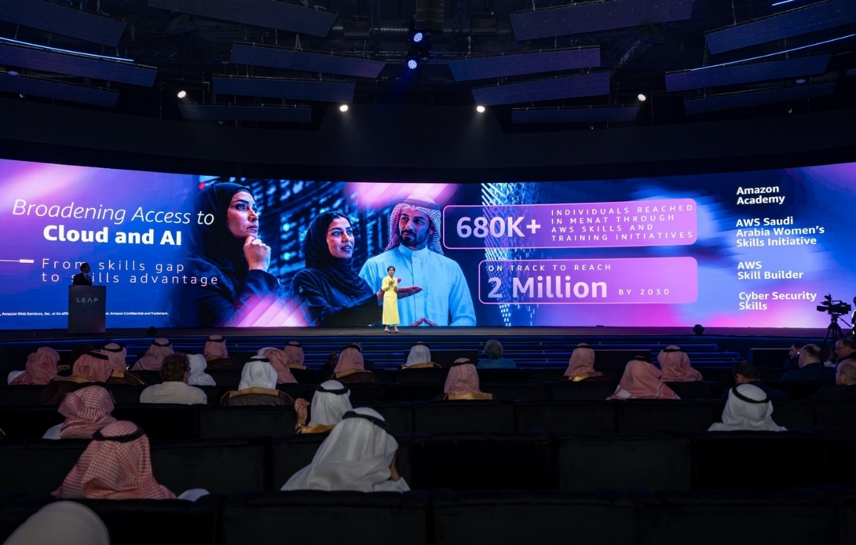 LEAP 2026.. أمازون ويب سيرفيسز تعلن إطلاق أول منطقة سحابية في السعودية