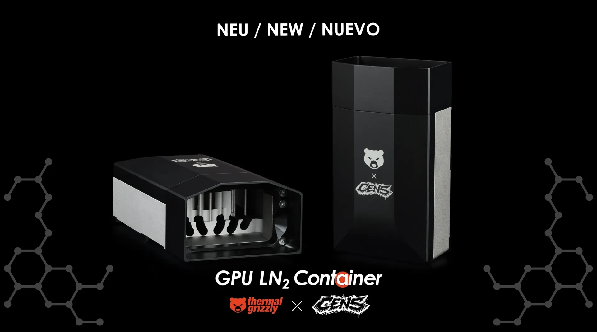 وعاء التبريد TG x CENS LN2 من Thermal Grizzly لكسر السرعة