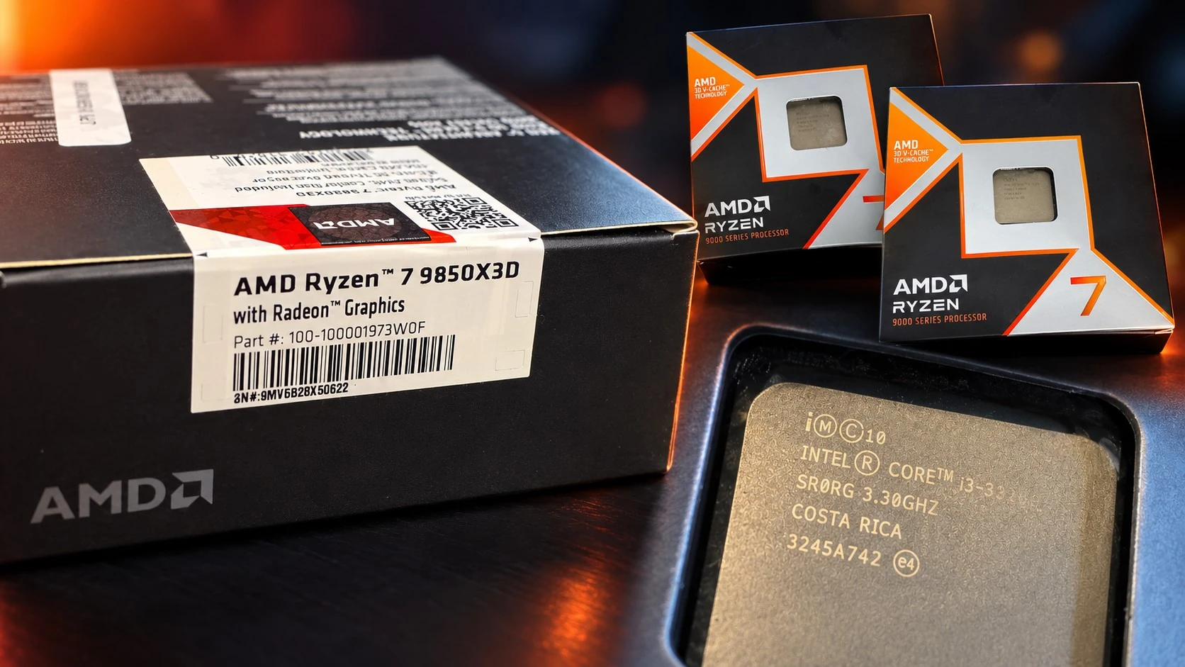مستخدم يطلب Ryzen 7 9850X3D مرتين من أمازون فيصله Core i3 في المرتين!